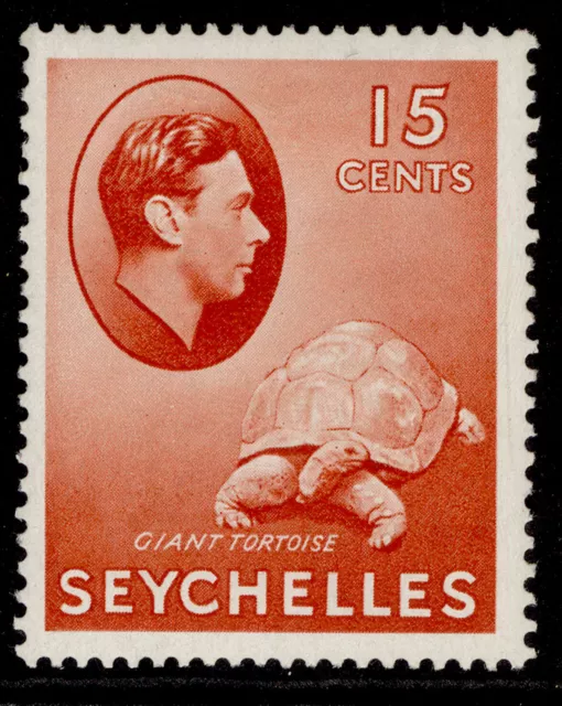 SEYCHELLES GVI SG139ab, 15c brown-red, M MINT. Cat £10.