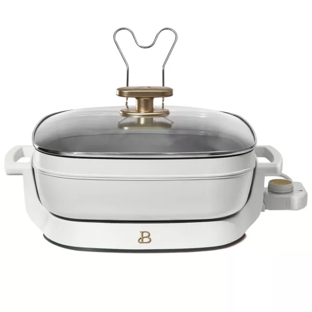 BEAUTIFUL 2 QT Slow Cooker Set, 2-Pack, White Icing and Merlot by Drew  Barrymore $60.00 - PicClick