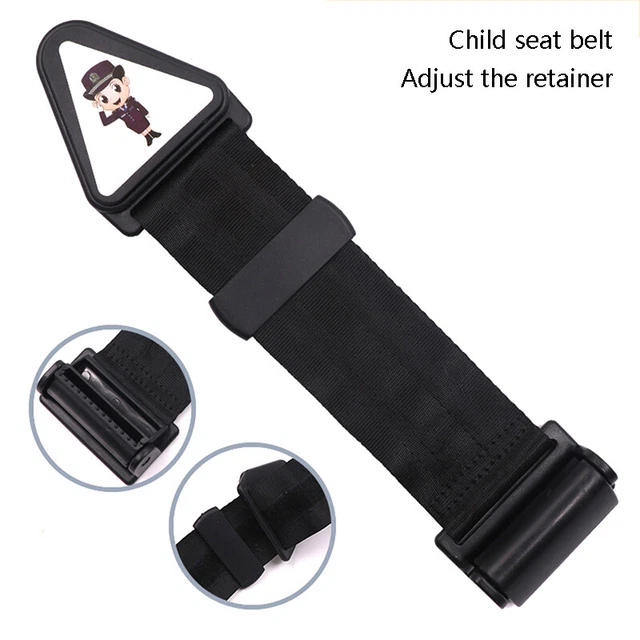 ISOFIX Seat Latch Belt Hook – Car Baby Child Safety Seat Strap, Universal 9-64.9 Inch, Black (Feiteplus FP-332)