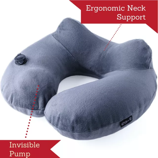 Inflatable Travel Pillow Set for Airplane - Inflatable Neck Pillow for Airplane 3