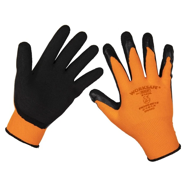 Sealey Worksafe 9140L Schiuma Guanti IN Lattice (Grande) - Coppia