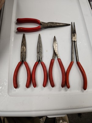 Snap-on Tools USA NEW GREEN Soft Grip 8" Duck Bill Pliers 61CFG 