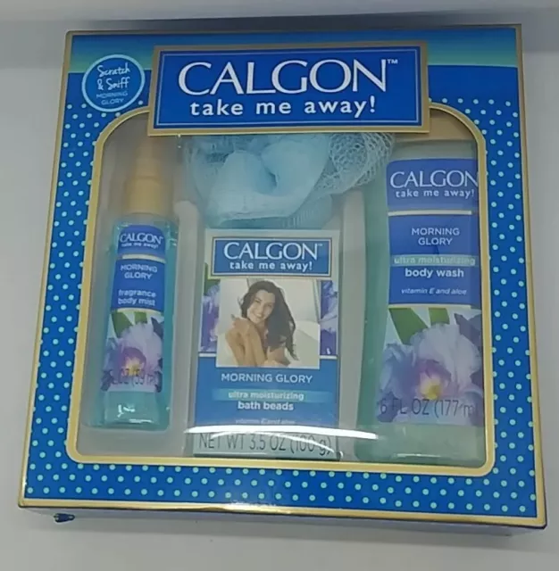 NIB SEALED Calgon Take Me Away MORNING GLORY 3 PC Gift Set (A2)