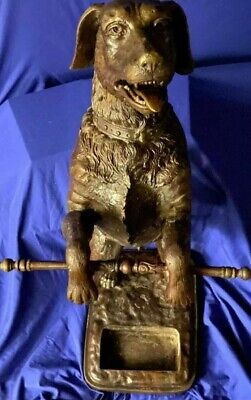 Labrador Retriever Dog Maitland-Smith Large Brass/Bronze Umbrella Stand Statue