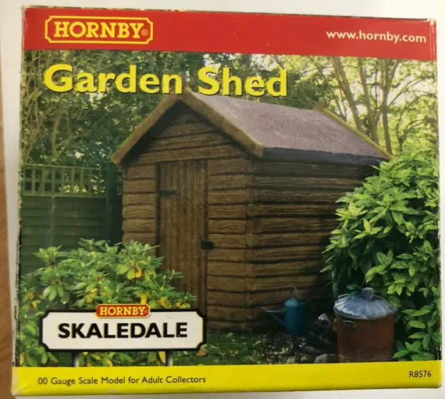 Hornby Skaledale R8576  1:76/Oo Scale Garden Shed - Mint Boxed