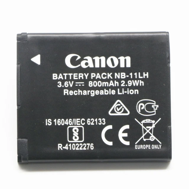 NEW GENUINE CANON Battery Pack NB11LH NB11L 3.6v, 800mAh 2.9Wh (Li