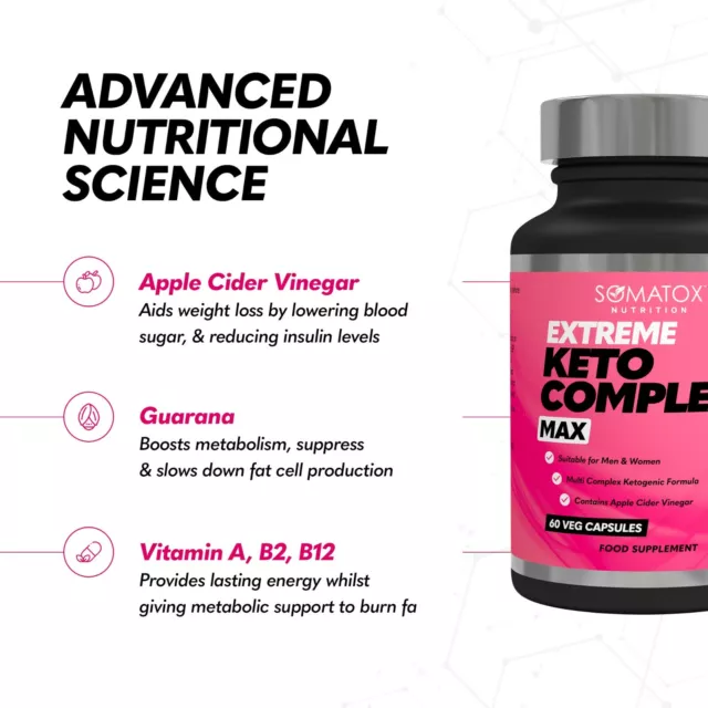 Somatox Advanced Extreme Keto Complex Max - Ketogenic Formula for Weight Loss 3