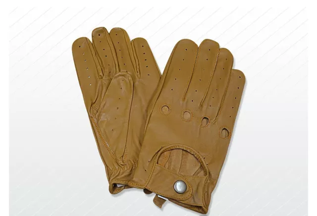 Gants De Conduite Cuir VINTAGE TRADITIONNEL ENGLISH Attaché Au Volant