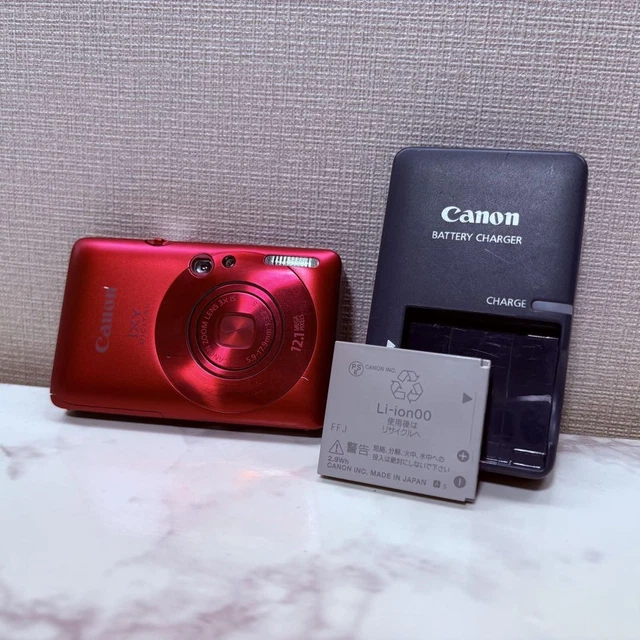 CANON IXY DIGITAL 210 IS Compact Camera 12.1MP Red with