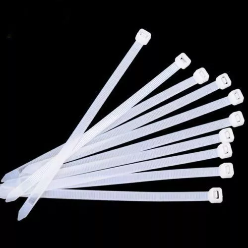 100x Blanc Collier de serrage plastique attache câble Colson rislan 150 mm/3,6mm