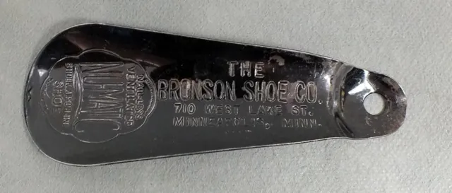 Vintage THE BRONSON SHOE COMPANY Advertising NUMATIC Minneapolis SHOE HORN