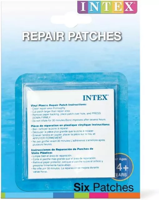 Intex Pool Reparaturflicken - 6 Stück - Transparent - 7 x 7 cm