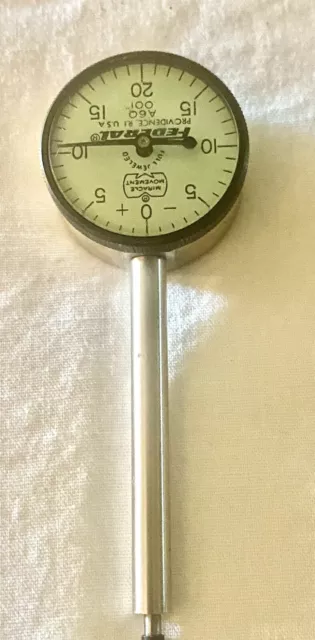Federal A6Q Dial Indicator, 0-.100" Range, .001" Graduation