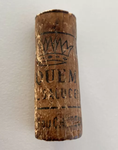 Vintage 1981 Wine Bottle Cork CHATEAU D'YQUEM Sauternes 3