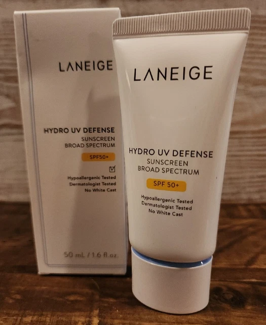 NUEVO En CAJA LANEIGE Hydro UV Defensa Protector Solar Amplio Espectro FPS 50+ 1,6 oz