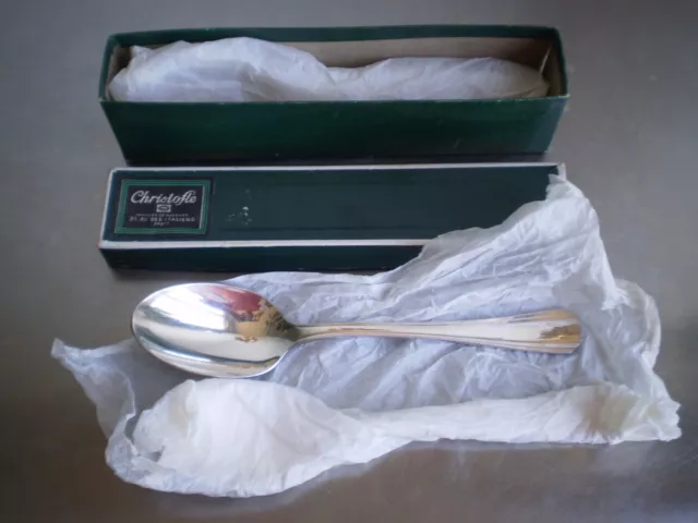 Box 6 Big/Large Spoon Goldsmith Christofle Model Boreal Deco Art Table
