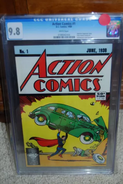 Action Comics #1 CGC 9.8 DC 1988 1st Superman! WHITE pages! Stock D5 184 cm au