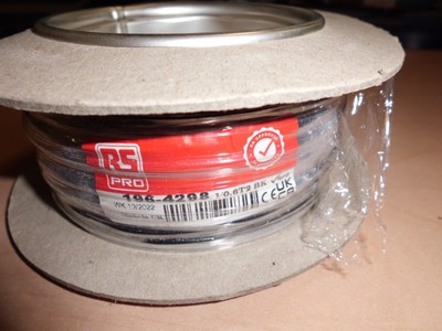 Fil électrique RS PRO BS4808 0,26 mm² 19 AWG 1 kV c.a. 100m PVC Rouge 