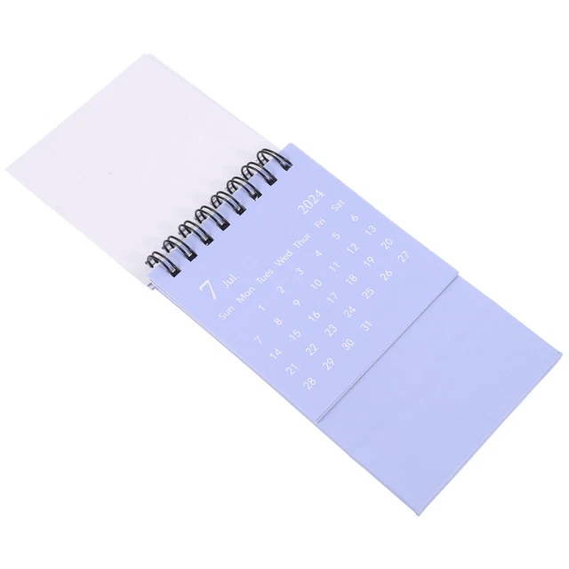 MONTHLY DESK CALENDAR Mini Small 20232024 Decorative Calendars Office Coil £5.12 PicClick UK