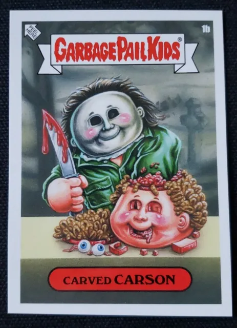 2021 Garbage Pail Kids Oh The Horror-ible CARVED CARSON Card #1b Topps GPK