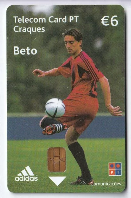 Europe  Telecarte / Phonecard .. Portugal 6€ Football Soccer Adidas 2005 Puce