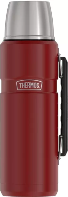 Open Box THERMOS Stainless King Vacuum-Insulated Beverage Bottle, 40 Ounce