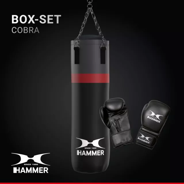 HAMMER Box-Set Cobra, Boxsack 100 cm + Boxhandschuhe