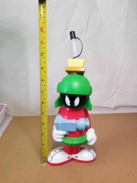 Vintage Marvin the Martian Looney Tunes Big Sipper Covered Cup w Lid & Straw