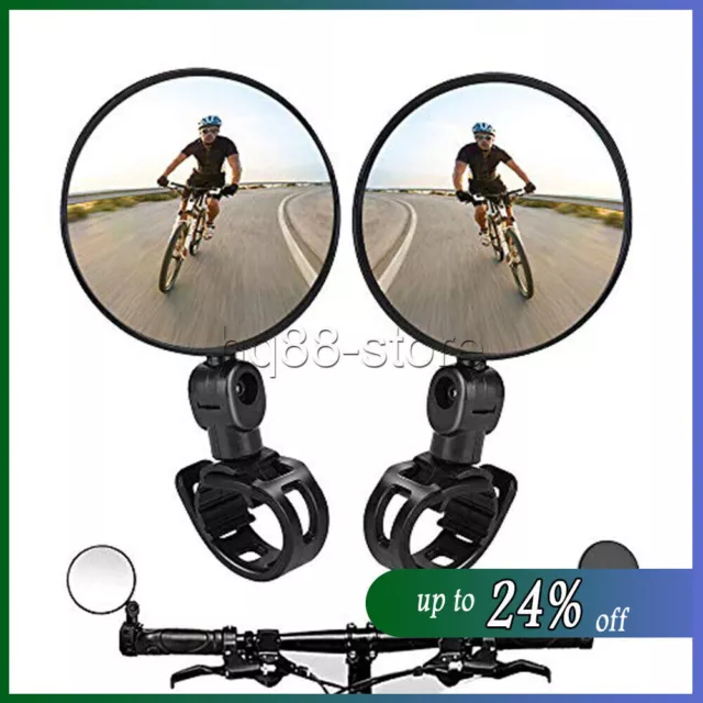 Flexible Safe Rearview Rear View Mirror 360° For Cycling Bike Bicycle Handlebar