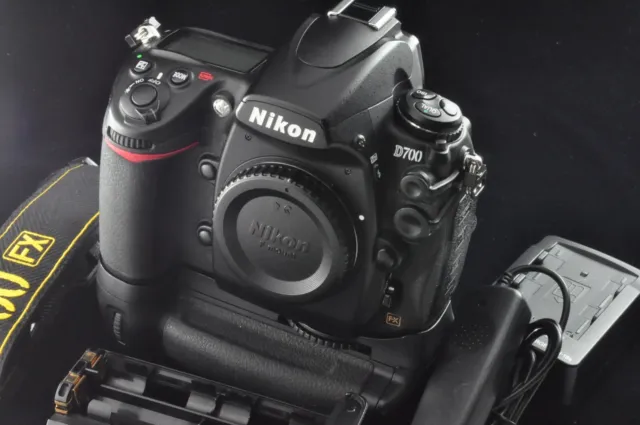 Nikon D700 12.1 MP Black Digital SLR Camera w/MB-D10 Multi Power Battery Grip 2