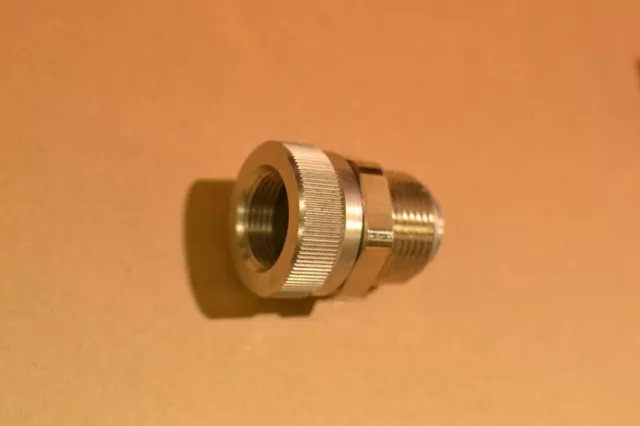 Stainless Swivel Joint, Rotary Union, 3/4" Female BSP 1" Male. Hose connections.