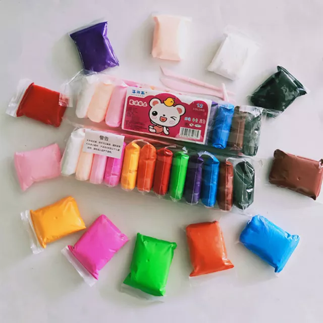 12 Color Air Dry Colorful Clay Creative DIY Handmade Educational Toy Kids G L QZ 2