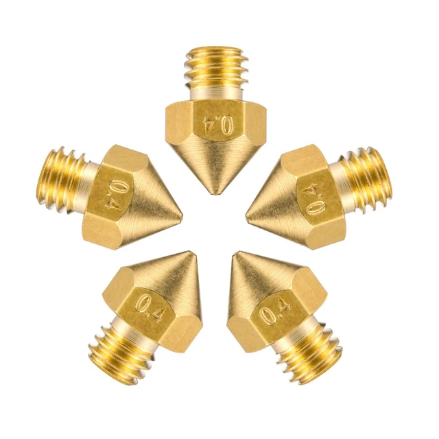 10 Buses 0.4mm En Laiton Pour Imprimante 3D Alfawise U20/U30/Prusa I3 - Pour Filament 1.75mm 10 Buses 0.4mm En Laiton Pour Imprimante 3D Alfawise U20/U30/Prusa I3 - Pour Filament 1.75mm