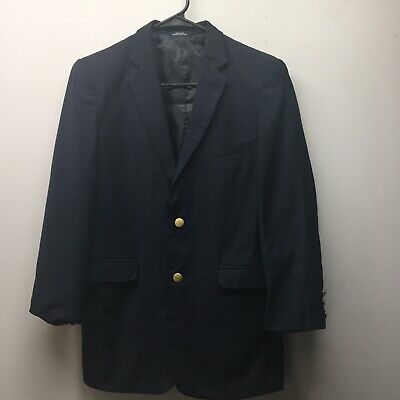 Chaps Boys 405 Navy Blue Blazer Jacket Size 18 Regular