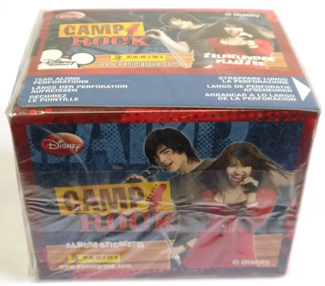 Camp Rock Box 50 Packs Stickers Panini Disney