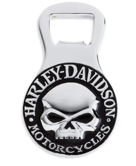 HARLEYDAVIDSON MOTORCYCLE WILLIE G Skull Medallion Bottle Opener 14.