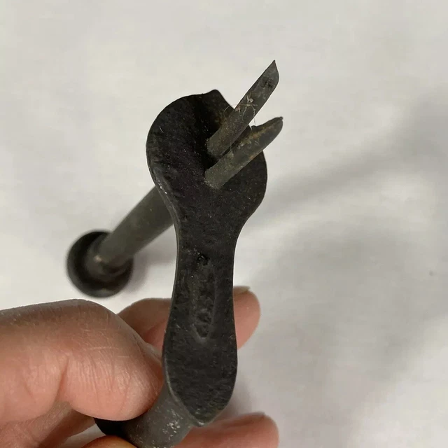 Vintage CAST IRON Antique Coat Scarf Hat Hook Small 2 1/4" with prongs 4