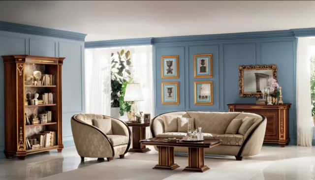 Sofa Set Luxury Couch Sofas 2+1 Italy Design Furniture arredoclassic Elegant New