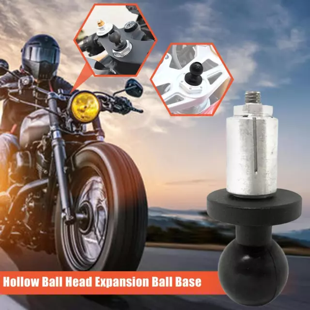 Motorcycle Bike Mount, Black Fork Stem Base W/ Ball For RAM Head Mount I9I8 U8R8