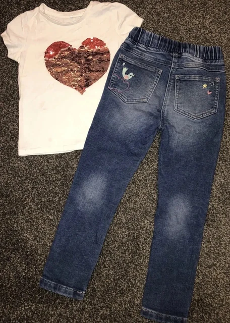 girls age 3-4 Next clothes bundle x8 items 1 Skirt 6 Tops 1 Jeans 15
