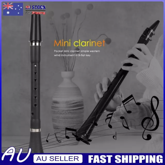 Clarinet B Flat Professional Performance Beginner Woodwind Musical Instrument *A