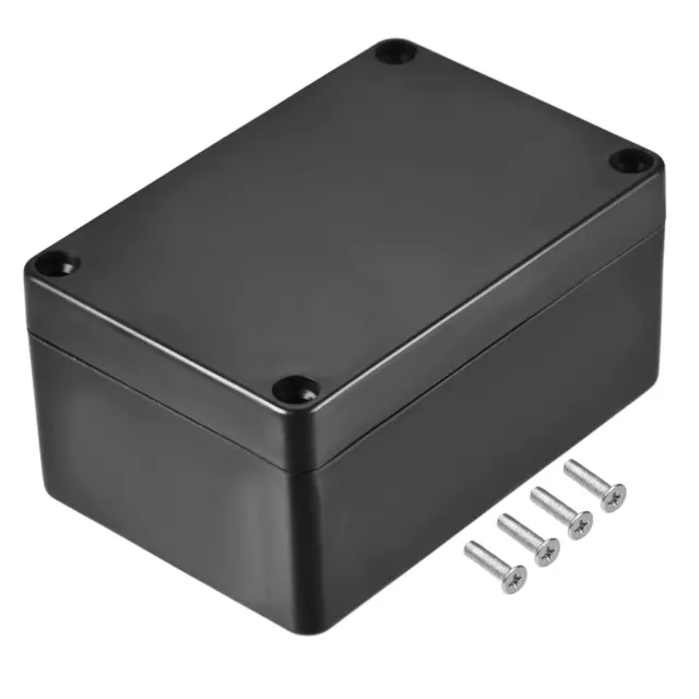 Impermeable Empalmes Caja 100x68x50mm ABS para Eléctrico Proyecto Negro