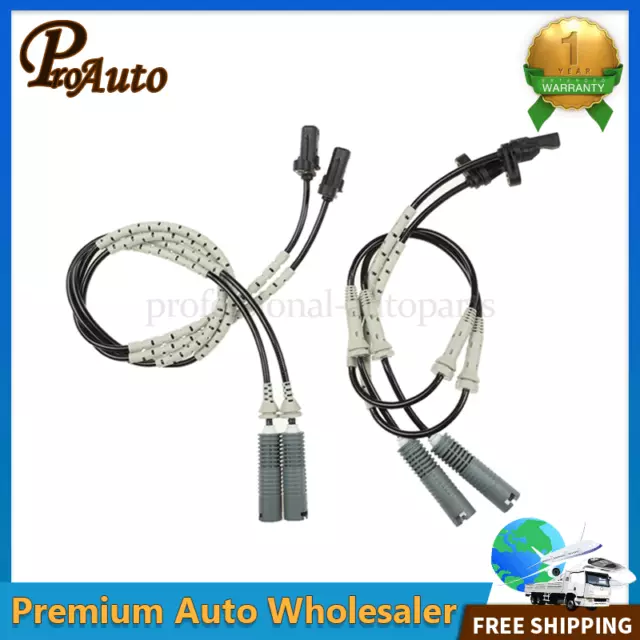 4x FRONT & REAR LEFT + RIGHT ABS Wheel Speed Sensor for BMW E82 128i E90 3.0L