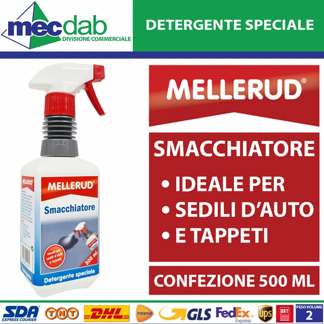 Smacchiatore Per Tappeti Moquette Tappezzeria Sedili Auto Mellerud 500 ML