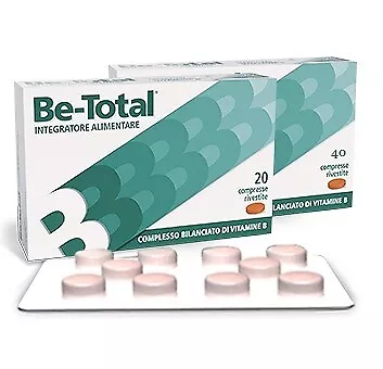 Integratore be total 20 o 40 compresse complesso di vitamine del gruppo b