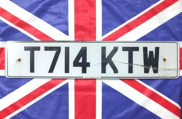 United Kingdom UK GB Great Britain License Plate - Chelmsford 1999