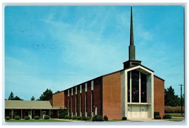 c1960's First Methodist Church Exterior Roadside View Tifton Georgia GA Postcard