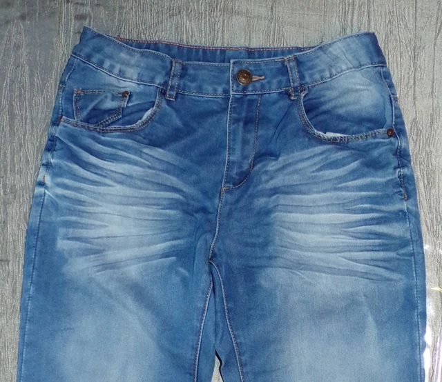 Pantalon jeans denim 152cm bleu taille: 11/12 ans fille marque: Zara Girls (147)