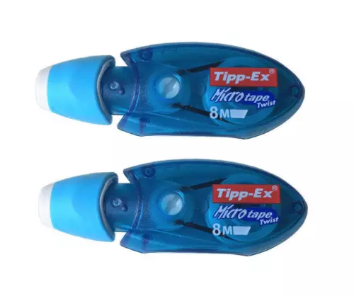 2 x Tipp-Ex Micro Tape Twist Korrekturroller Korrekturband 8m x 5mm 870614