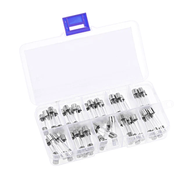 Fusible Cartouche 0.5A 1A 2A 3A 5A 8A 10A 15A 20A 30A/250V 6x30mm rapide coup